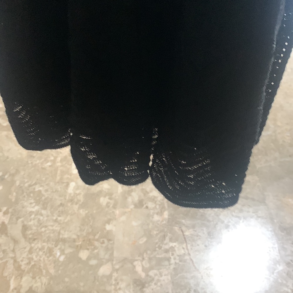 Missoni Women's Black Knit Skirt Scalloped Bottom Size 46/Large R113 - Picture 10 of 14